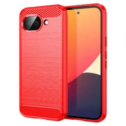Kryty na mobil | Zadný Kryt Carbon červený – Google Pixel 10a | Kryty na mobil