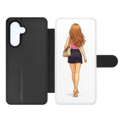 Knižkové puzdro Creative Case 16 Moderná Žena – Samsung Galaxy A37