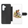 Kryty na mobil | Knižkové puzdro Creative Case 23 Motorkár – Samsung Galaxy A57 | Kryty na mobil