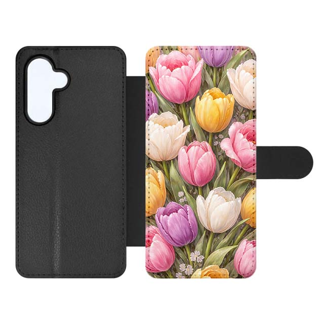 Knižkové puzdro Creative Case 36 Tulipány – Samsung Galaxy A37 | Kryty na mobil Kryty na mobil | Knižkové puzdro Creative Case 36 Tulipány – Samsung Galaxy A37 | Kryty na mobil