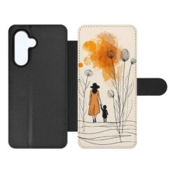 Kryty na mobil | Knižkové puzdro Creative Case 47 Žena s dieťaťom – Samsung Galaxy A57 | Kryty na mobil