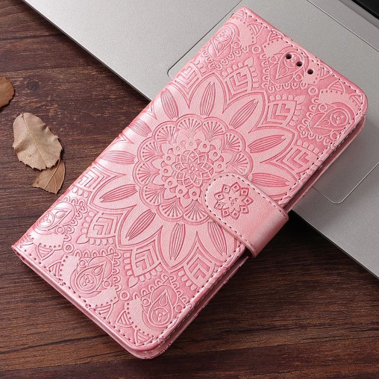 Peňaženkové puzdro Embossing Pattern Slnečnica ružové – Samsung Galaxy A57 | Kryty na mobil Kryty na mobil | Peňaženkové puzdro Embossing Pattern Slnečnica ružové – Samsung Galaxy A57 | Kryty na mobil