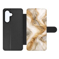 Kryty na mobil | Knižkové puzdro Creative Case 80 Mramor zlatý – Samsung Galaxy A17 5G | Kryty na mobil