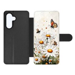 Kryty na mobil | Knižkové puzdro Creative Case 85 Kvety a hmyz – Samsung Galaxy A17 5G | Kryty na mobil