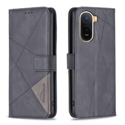 Kryty na mobil | Knižkové puzdro Rhombus čierne – Xiaomi Redmi A7 Pro | Kryty na mobil