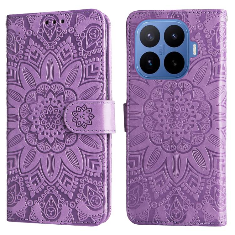 Peňaženkové puzdro Embossing Pattern Slnečnica fialové – Xiaomi 17T Pro | Kryty na mobil Kryty na mobil | Peňaženkové puzdro Embossing Pattern Slnečnica fialové – Xiaomi 17T Pro | Kryty na mobil