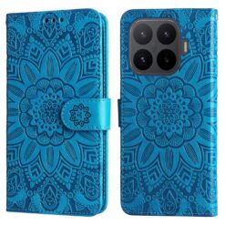 Kryty na mobil | Peňaženkové puzdro Embossing Pattern Slnečnica modré – Xiaomi 17T | Kryty na mobil