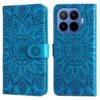 Kryty na mobil | Peňaženkové puzdro Embossing Pattern Slnečnica červené – Xiaomi 17T Pro | Kryty na mobil