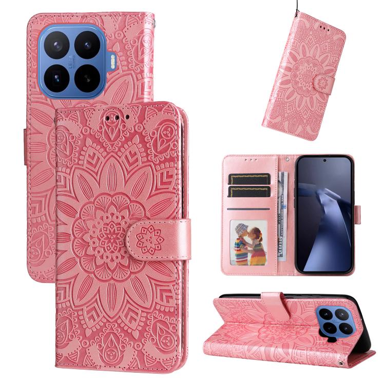 Peňaženkové puzdro Embossing Pattern Slnečnica ružové – Xiaomi 17T Pro | Kryty na mobil Kryty na mobil | Peňaženkové puzdro Embossing Pattern Slnečnica ružové – Xiaomi 17T Pro | Kryty na mobil