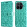 Kryty na mobil | Peňaženkové puzdro Embossing Pattern Slnečnica fialové – Xiaomi 17T | Kryty na mobil