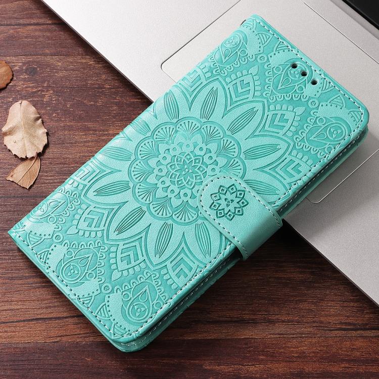Peňaženkové puzdro Embossing Pattern Slnečnica zelené – Xiaomi 17T | Kryty na mobil Kryty na mobil | Peňaženkové puzdro Embossing Pattern Slnečnica zelené – Xiaomi 17T | Kryty na mobil