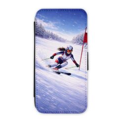 Knižkové puzdro Creative Case 06 Lyžiarka – Samsung Galaxy A27 5G