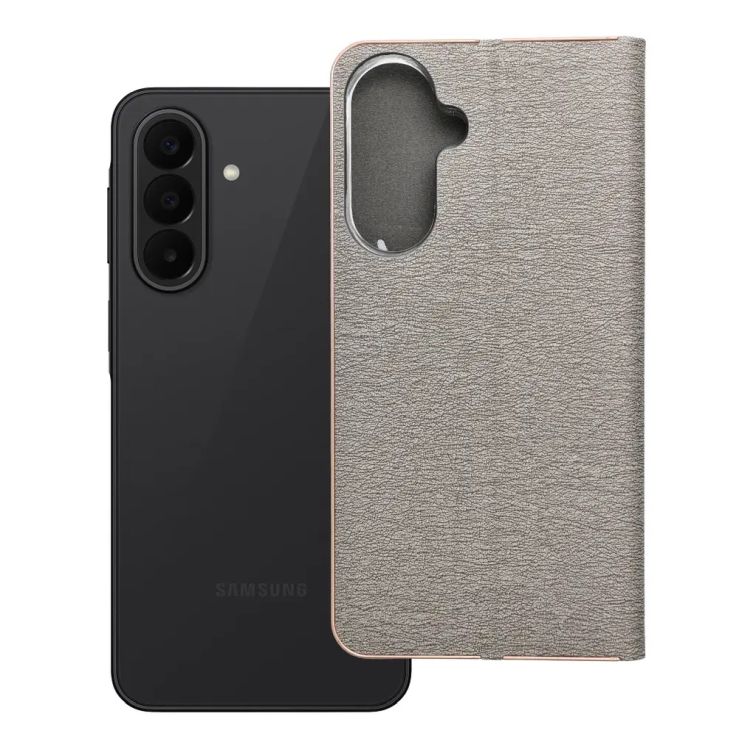 Knižkové puzdro Luna Book sivé – Samsung Galaxy A27 5G | Kryty na mobil Kryty na mobil | Knižkové puzdro Luna Book sivé – Samsung Galaxy A27 5G | Kryty na mobil