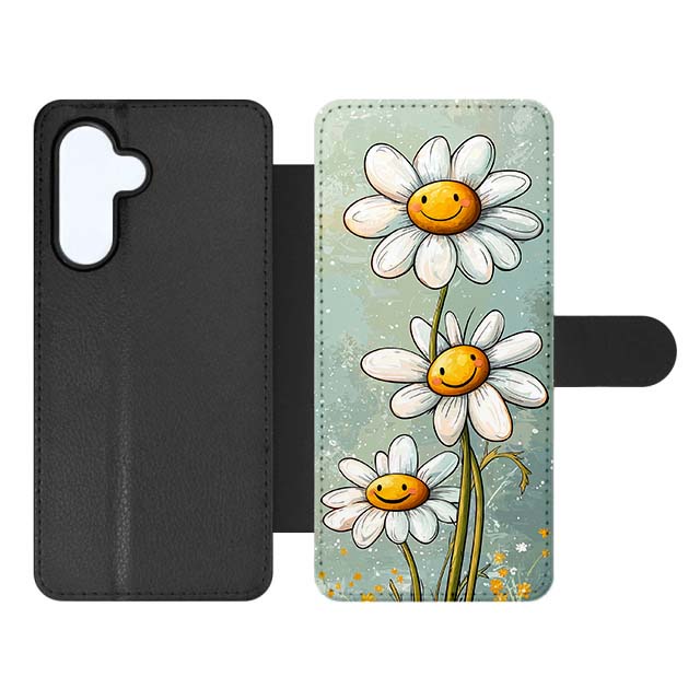 Knižkové puzdro Creative Case 77 Margarétky – Samsung Galaxy A27 5G | Kryty na mobil Kryty na mobil | Knižkové puzdro Creative Case 77 Margarétky – Samsung Galaxy A27 5G | Kryty na mobil
