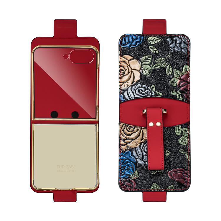 Kryt Flower Case červený – Samsung Galaxy Z Flip 8 | Kryty na mobil Kryty na mobil | Kryt Flower Case červený – Samsung Galaxy Z Flip 8 | Kryty na mobil