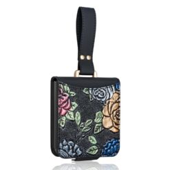 Kryt Flower Case čierny – Samsung Galaxy Z Flip 8