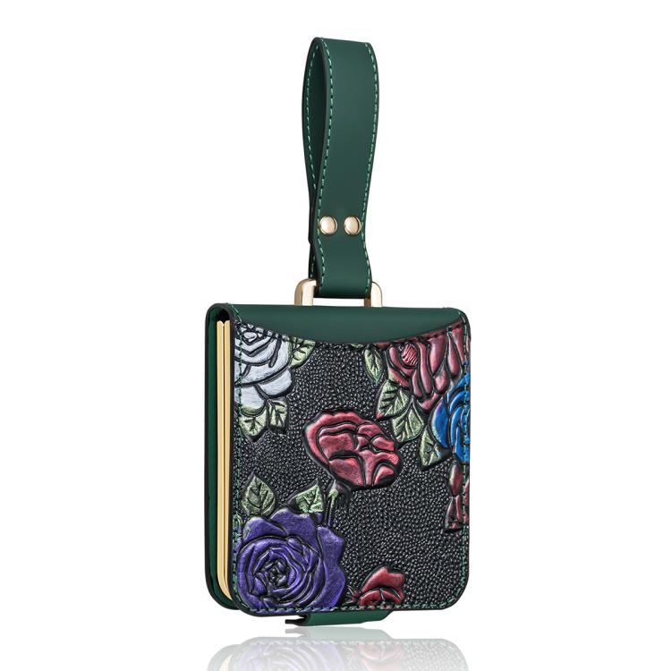 Kryt Flower Case zelený – Samsung Galaxy Z Flip 8 | Kryty na mobil Kryty na mobil | Kryt Flower Case zelený – Samsung Galaxy Z Flip 8 | Kryty na mobil
