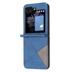 Kryty na mobil | Kryt Rhombus modrý – Samsung Galaxy Z Flip 8 | Kryty na mobil