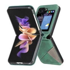 Kryty na mobil | Kryt Rhombus zelený – Samsung Galaxy Z Flip 8 | Kryty na mobil