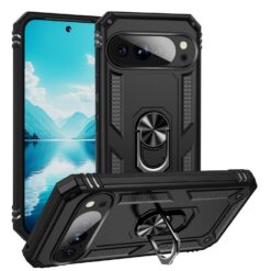 Odolný kryt Ring Armor čierny – Google Pixel 11 / Pixel 11 Pro