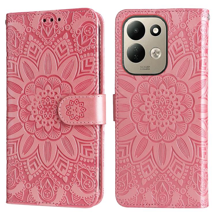 Peňaženkové puzdro Embossing Pattern Slnečnica ružové – Xiaomi Redmi 17 | Kryty na mobil Kryty na mobil | Peňaženkové puzdro Embossing Pattern Slnečnica ružové – Xiaomi Redmi 17 | Kryty na mobil