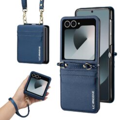 Peňaženkové puzdro Imeeke modré – Samsung Galaxy Z Flip 8