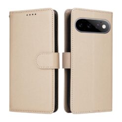 Peňaženkové puzdro Litchi béžové – Google Pixel 11 / Pixel 11 Pro