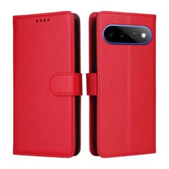 Peňaženkové puzdro Litchi červené – Google Pixel 11 Pro XL