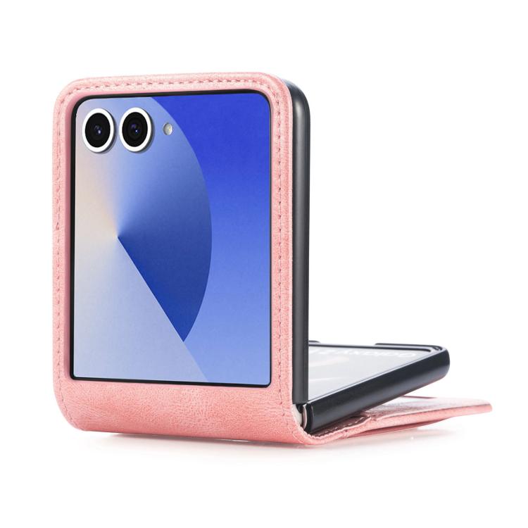 Peňaženkové puzdro Storm Leather case ružové – Samsung Galaxy Z Flip 8 | Kryty na mobil Kryty na mobil | Peňaženkové puzdro Storm Leather case ružové – Samsung Galaxy Z Flip 8 | Kryty na mobil