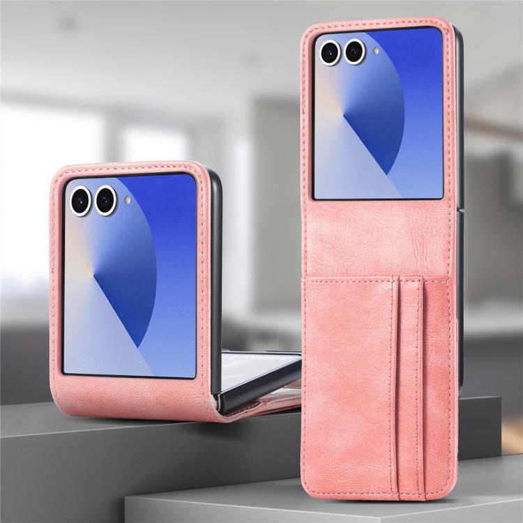 Peňaženkové puzdro Storm Leather case ružové – Samsung Galaxy Z Flip 8 | Kryty na mobil Kryty na mobil | Peňaženkové puzdro Storm Leather case ružové – Samsung Galaxy Z Flip 8 | Kryty na mobil