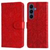 Kryty na mobil | Peňaženkové puzdro Embossing Pattern Slnečnica modré – Samsung Galaxy S26 FE | Kryty na mobil