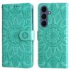 Kryty na mobil | Peňaženkové puzdro Embossing Pattern Slnečnica ružové – Samsung Galaxy S26 FE | Kryty na mobil